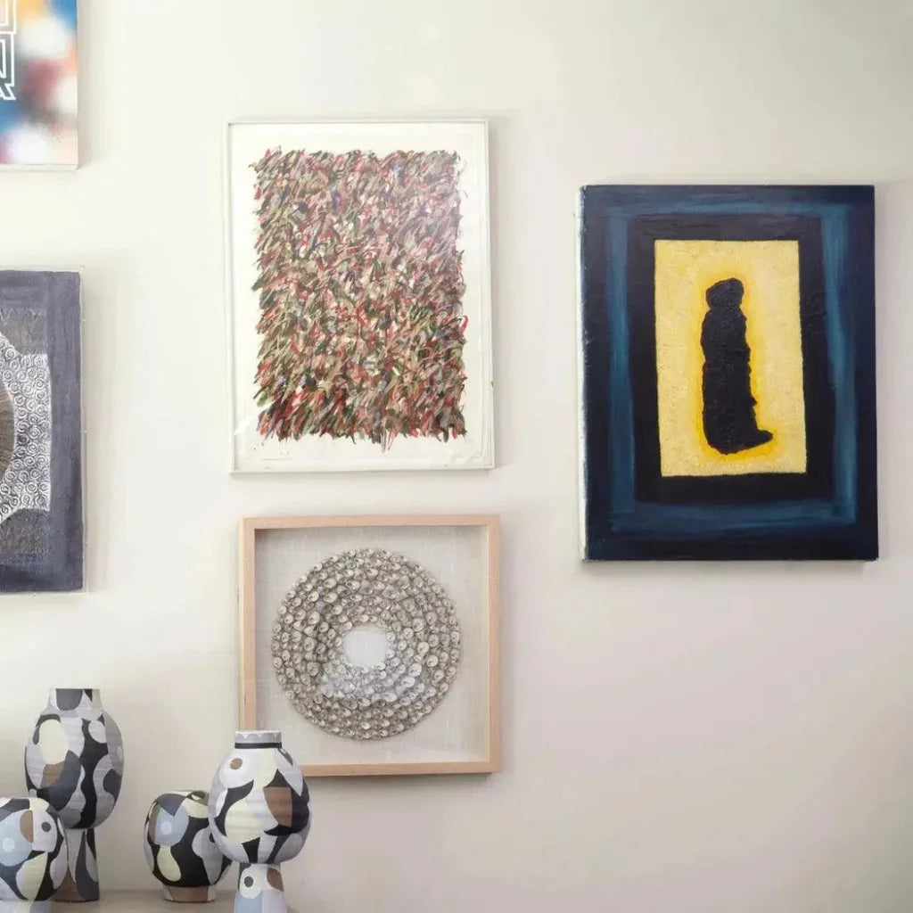 Coastal Screw Shells Pine Wood Bora Bora d Wall Art-Framed Wall Art-Jamie Young-LOOMLAN