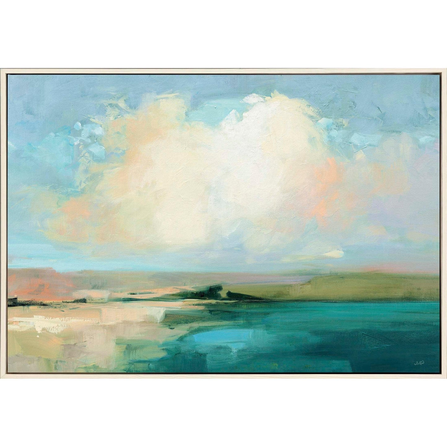 Coastal Sky Wood Frame Canvas Art