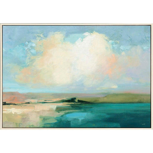 Coastal Sky Wood Frame Canvas Art