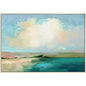 Coastal Sky Wood Frame Canvas Art