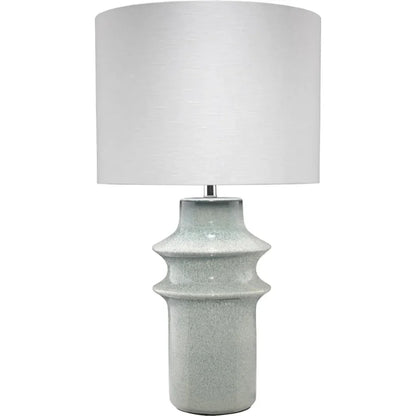 Coastal Style Blue Ceramic Cymbals Table Lamp - LOOMLAN - Jamie Young - Table Lamps