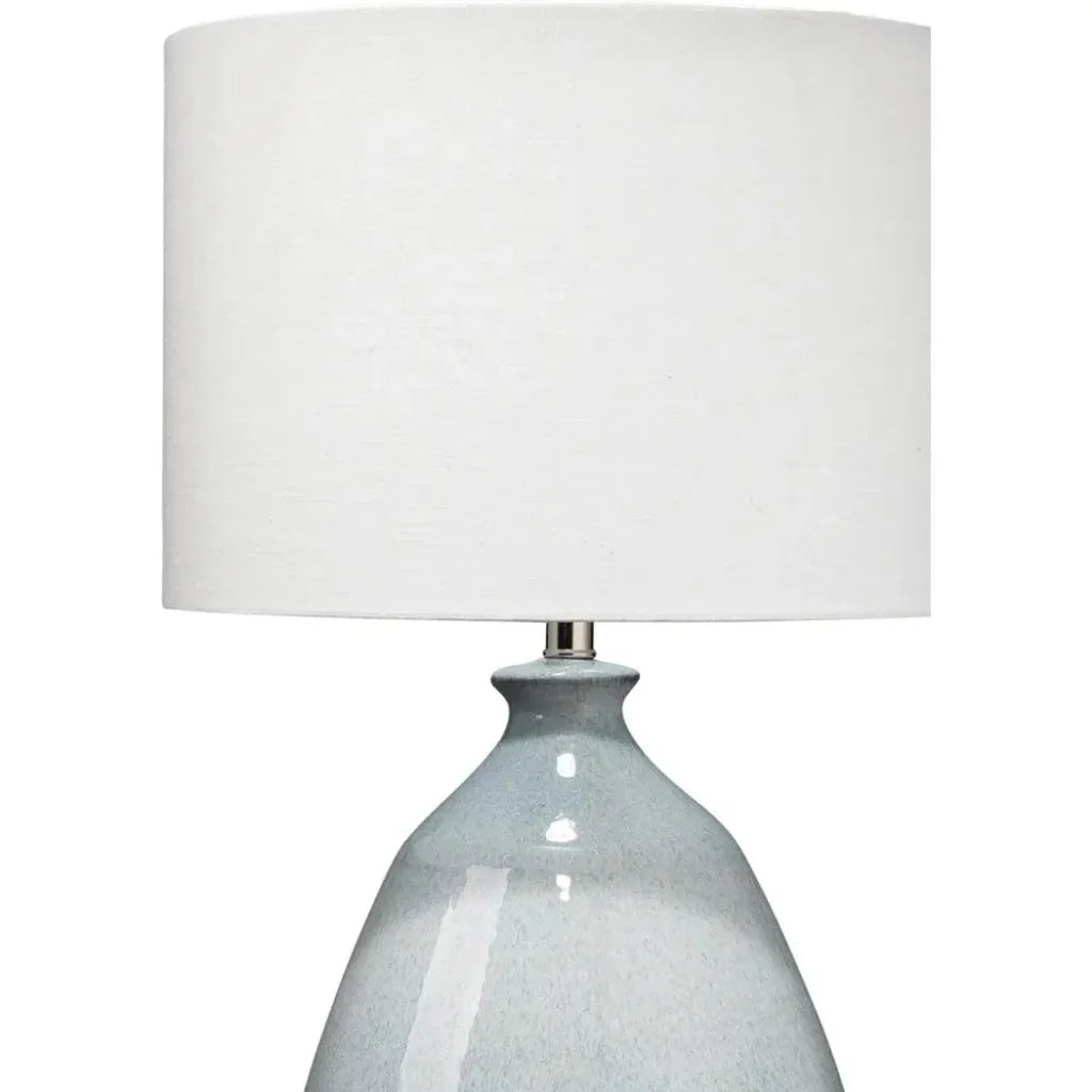 Coastal Style Blue Ceramic Levi Table Lamp - LOOMLAN - Jamie Young - Table Lamps