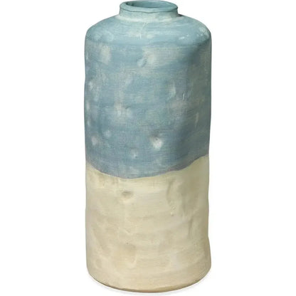 Coastal Style Blue Ceramic Sedona Vessels 3PC - LOOMLAN - Jamie Young - Vases & Jars