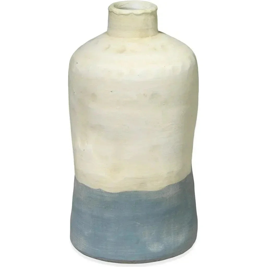 Coastal Style Blue Ceramic Sedona Vessels 3PC - LOOMLAN - Jamie Young - Vases & Jars
