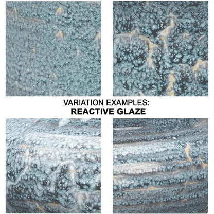 Coastal Style Blue Ceramic Snorkel Vases 2PC - LOOMLAN - Jamie Young - Vases & Jars