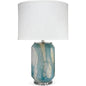 Coastal Style Blue Glass Acrylic Helen Table Lamp - LOOMLAN - Jamie Young - Table Lamps