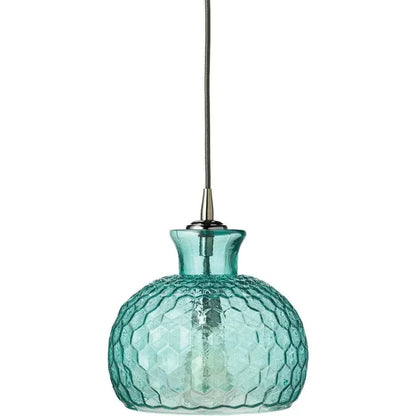 Coastal Style Blue Textured Glass Clark Pendant - LOOMLAN - Jamie Young - Pendants
