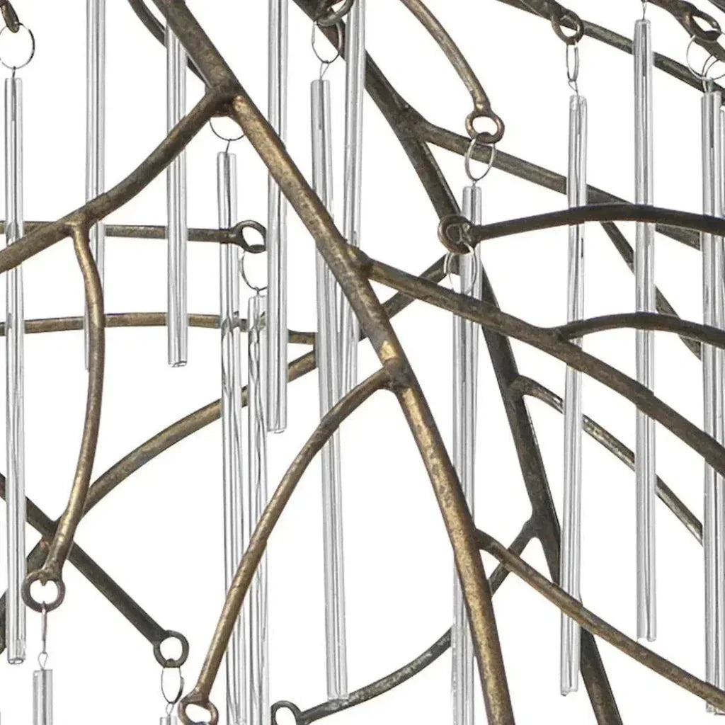 Coastal Style Brass Glass & Glass Vine Pendant - LOOMLAN - Jamie Young - Pendants