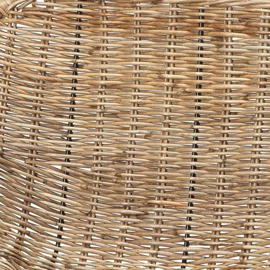 Coastal Style Brown Rattan Nusa Counter Stool Back - LOOMLAN - Jamie Young - Counter Stools