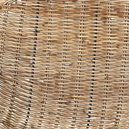 Coastal Style Brown Rattan Nusa Counter Stool Back - LOOMLAN - Jamie Young - Counter Stools