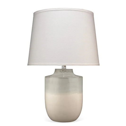 Coastal Style Cream Ceramic Lagoon Table Lamp - LOOMLAN - Jamie Young - Table Lamps