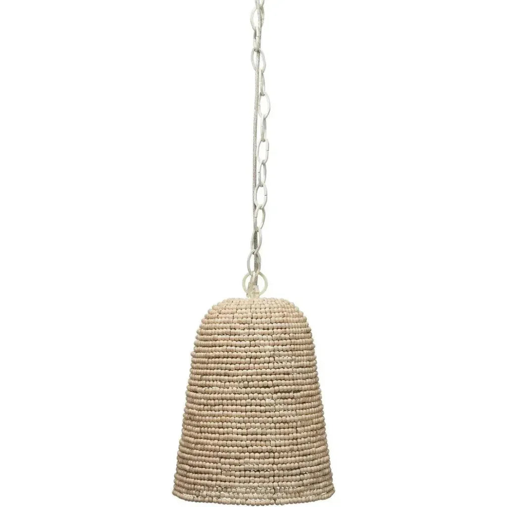 Coastal Style Cream Wood Iron Canal Pendant - LOOMLAN - Jamie Young - Pendants