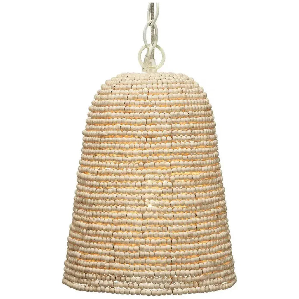 Coastal Style Cream Wood Iron Canal Pendant - LOOMLAN - Jamie Young - Pendants