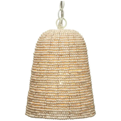 Coastal Style Cream Wood Iron Canal Pendant - LOOMLAN - Jamie Young - Pendants