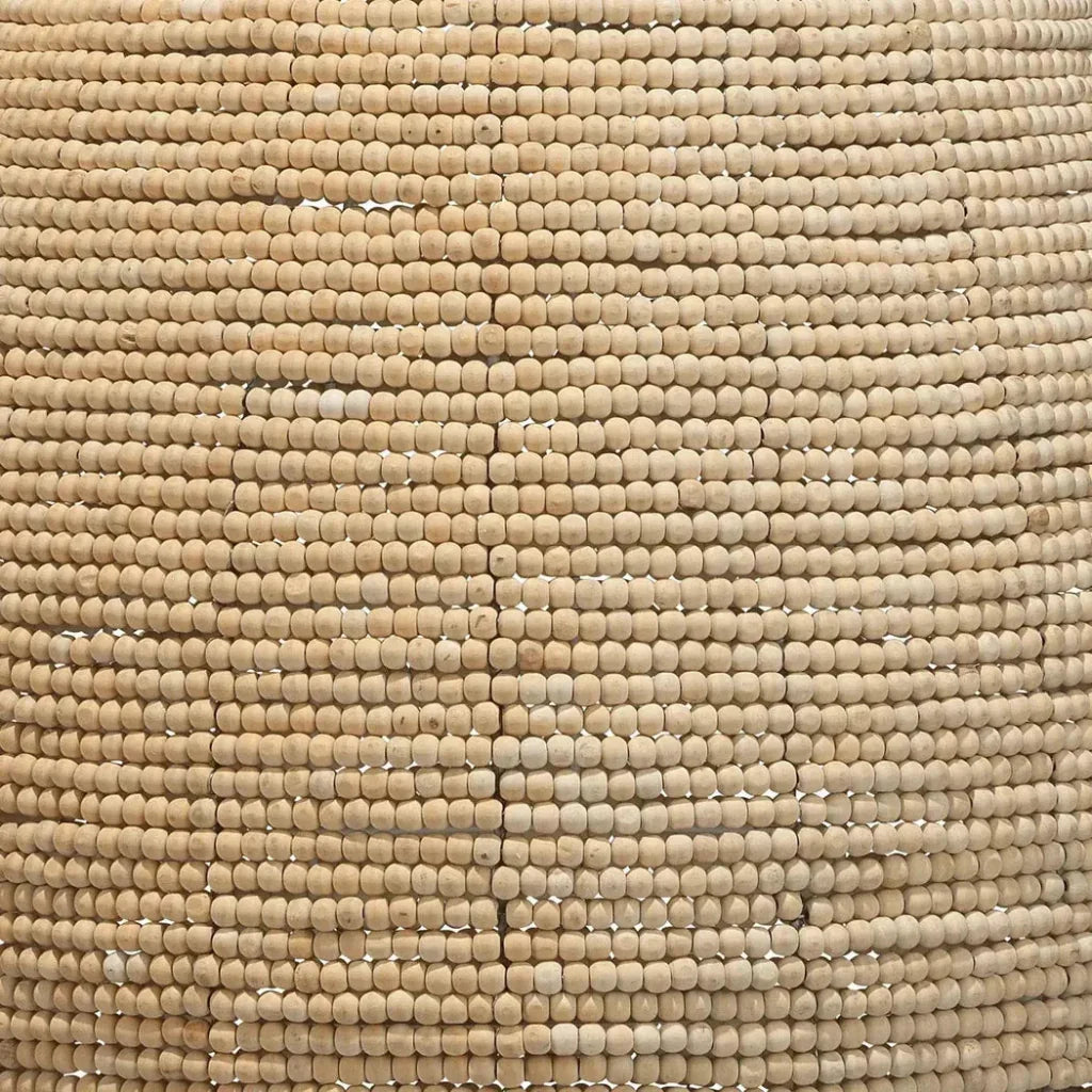 Coastal Style Cream Wood Iron Gulf Steam Pendant - LOOMLAN - Jamie Young - Pendants