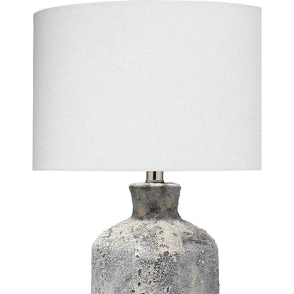 Coastal Style Grey Ceramic Blaire Table Lamp - LOOMLAN - Jamie Young - Table Lamps