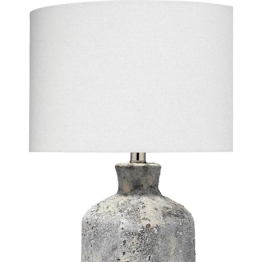 Coastal Style Grey Ceramic Blaire Table Lamp - LOOMLAN - Jamie Young - Table Lamps