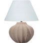 Coastal Style Grey Ceramic Clamshell Table Lamp - LOOMLAN - Jamie Young - Table Lamps