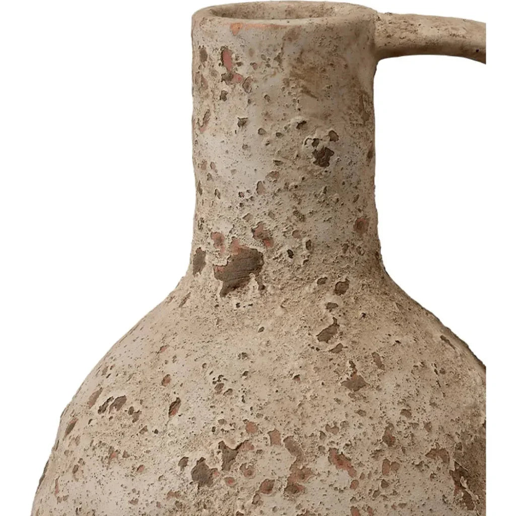 Coastal Style Hazelnut Ceramic Branch Decorative Vase - LOOMLAN - Jamie Young - Vases & Jars