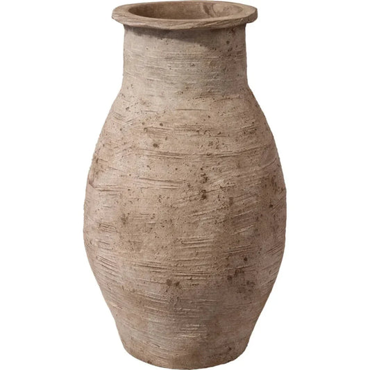 Coastal Style Hazelnut Ceramic Root Decorative Vase - LOOMLAN - Jamie Young - Vases & Jars