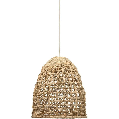 Coastal Style Natural Corn Straw Rope Netted Pendant - LOOMLAN - Jamie Young - Pendants