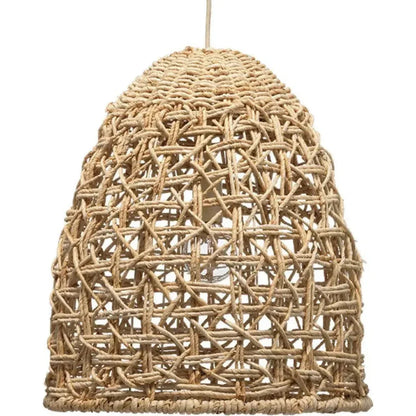 Coastal Style Natural Corn Straw Rope Netted Pendant - LOOMLAN - Jamie Young - Pendants