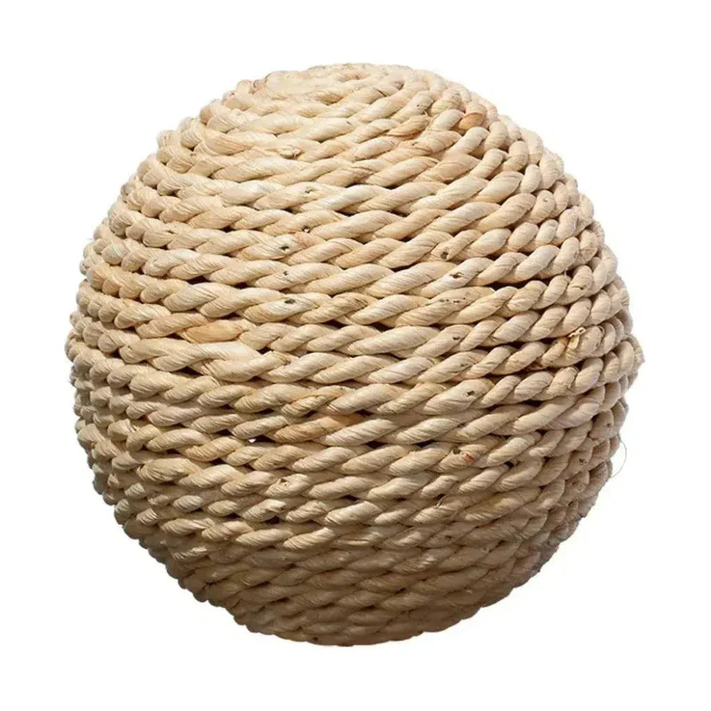 Coastal Style Natural Cornstraw Malibu Balls - LOOMLAN - Jamie Young - Statues & Sculptures