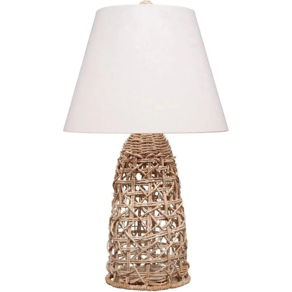 Coastal Style Natural Rope Kauai Table Lamp - LOOMLAN - Jamie Young - Table Lamps