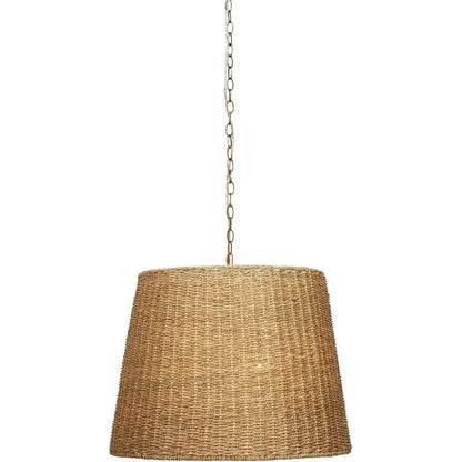 Coastal Style Natural Seagrass Willow Chandelier - LOOMLAN - Jamie Young - Chandeliers