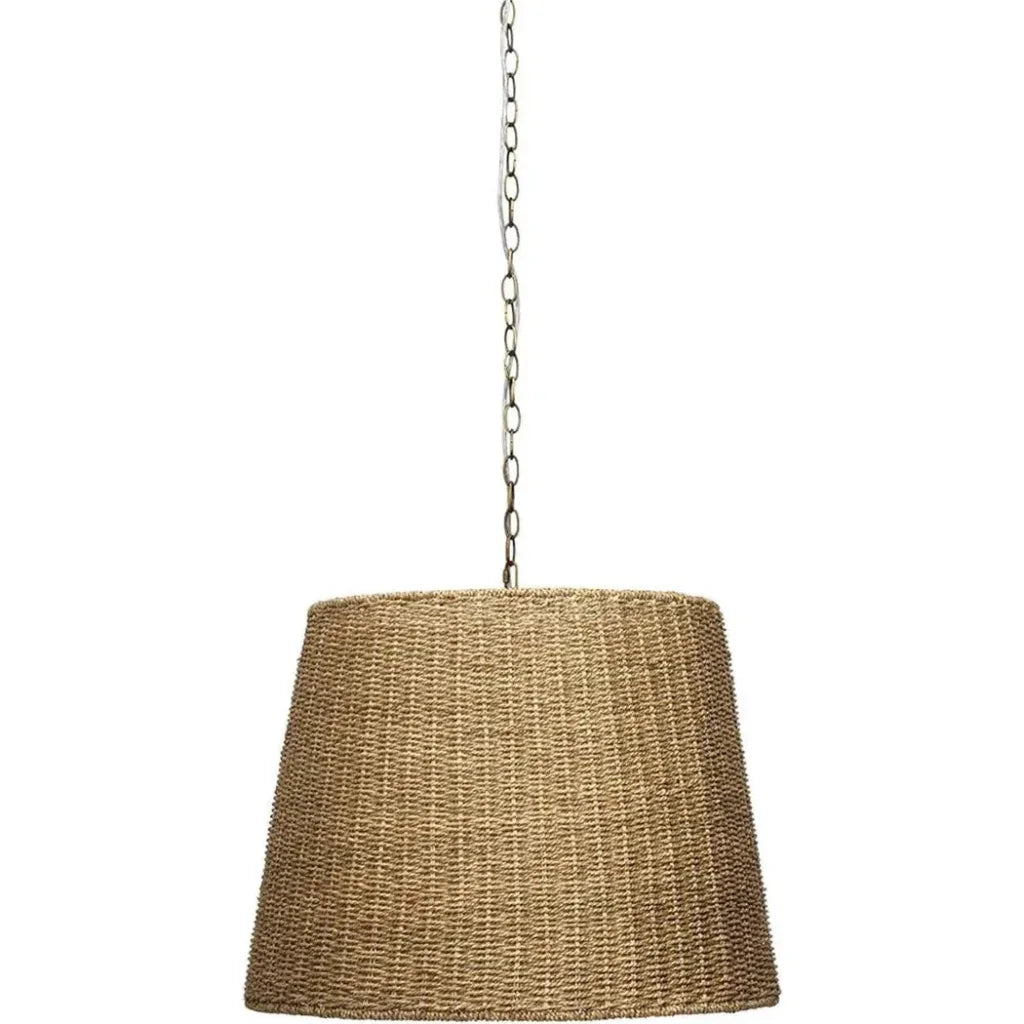 Coastal Style Natural Seagrass Willow Chandelier - LOOMLAN - Jamie Young - Chandeliers