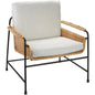 Coastal Style Rattan Cotton Poly Lounge Chair Palermo - LOOMLAN - Jamie Young - Accent Chairs
