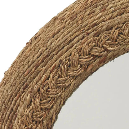 Coastal Style Seagrass Hand - Woven Vertical Wall Mirror - LOOMLAN - Jamie Young - Wall Mirrors