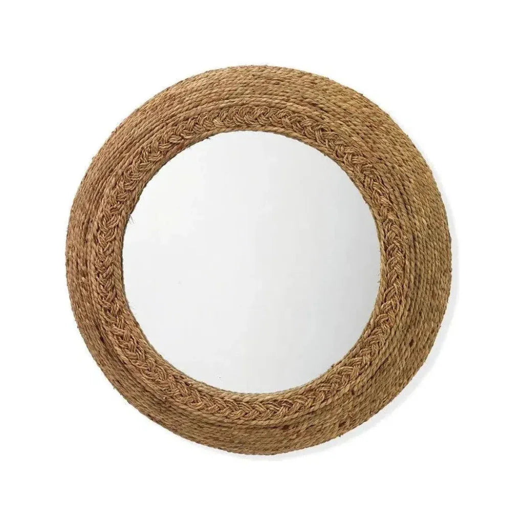 Coastal Style Seagrass Hand - Woven Vertical Wall Mirror - LOOMLAN - Jamie Young - Wall Mirrors