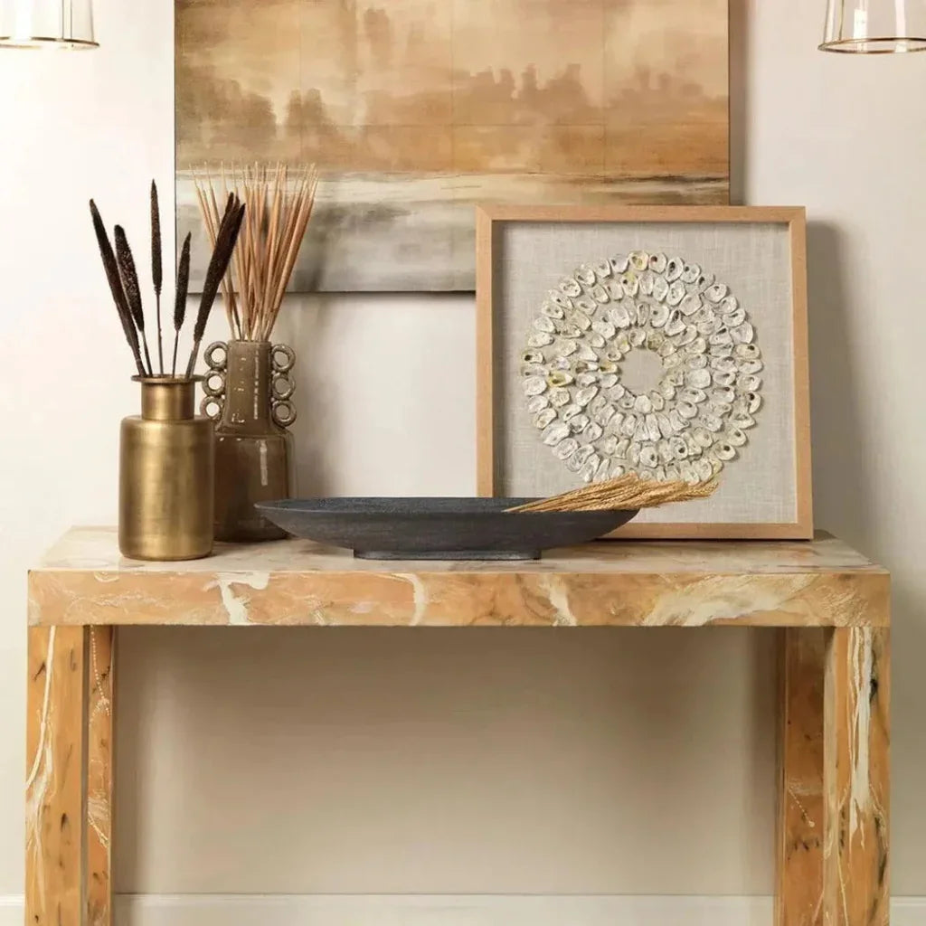 Coastal Style White Abalone Shells Maldives d Wall Art-Framed Wall Art-Jamie Young-LOOMLAN