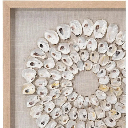 Coastal Style White Abalone Shells Maldives d Wall Art-Framed Wall Art-Jamie Young-LOOMLAN