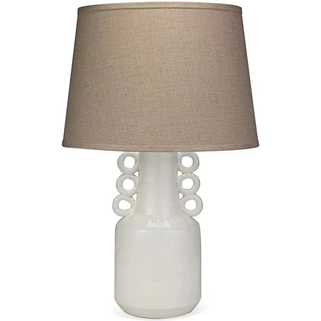Coastal Style White Ceramic Circus Table Lamp - LOOMLAN - Jamie Young - Table Lamps