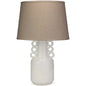 Coastal Style White Ceramic Circus Table Lamp - LOOMLAN - Jamie Young - Table Lamps