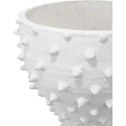 Coastal Style White Ceramic Spike Vase - LOOMLAN - Jamie Young - Vases & Jars