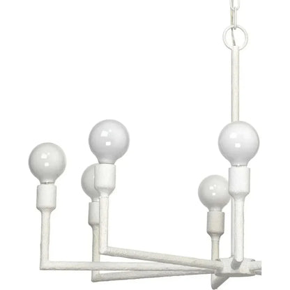 Coastal Style White Gesso Mid - Century Park Chandelier - LOOMLAN - Jamie Young - Chandeliers