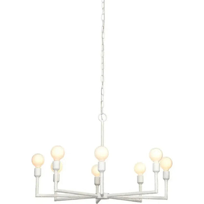 Coastal Style White Gesso Mid - Century Park Chandelier - LOOMLAN - Jamie Young - Chandeliers