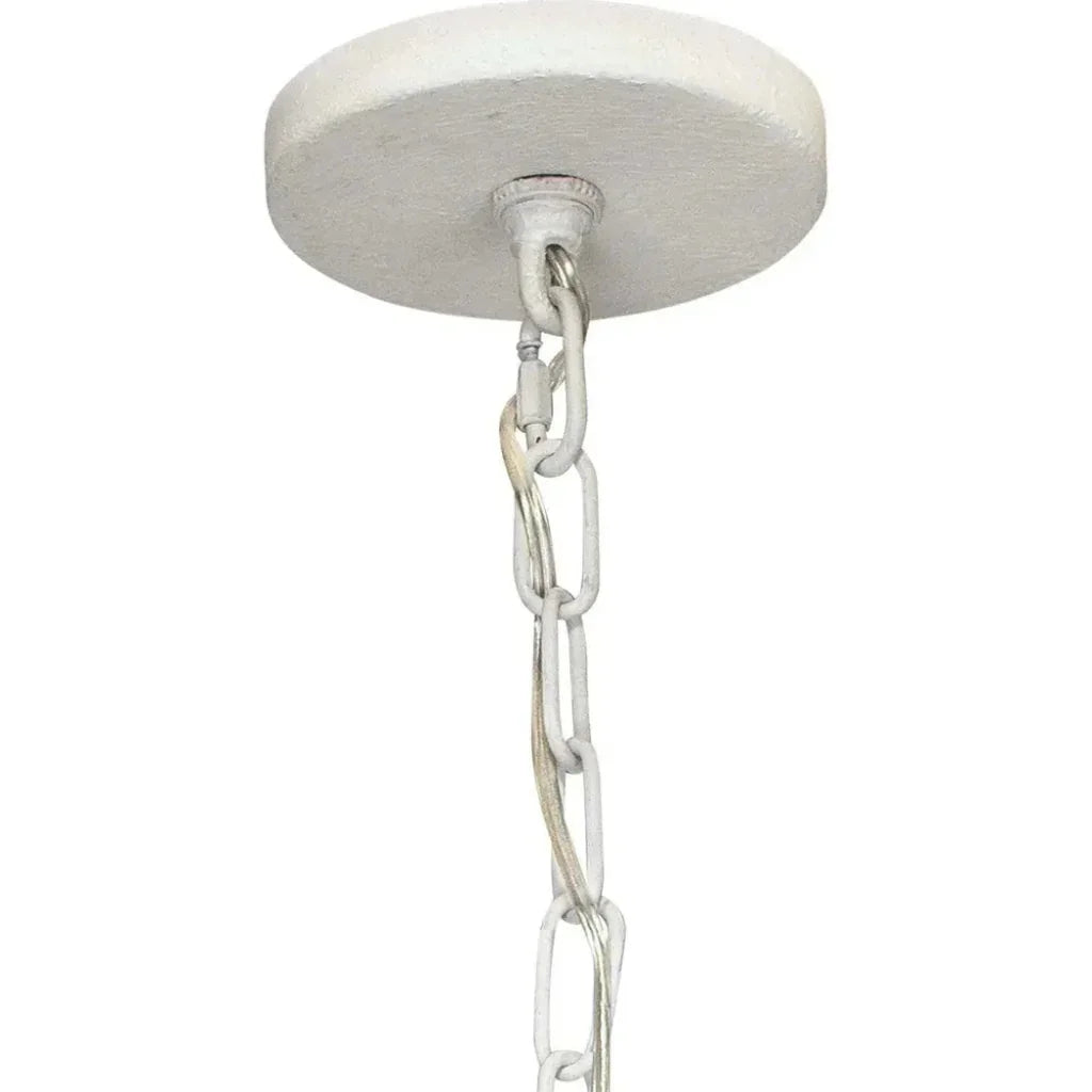 Coastal Style White Gesso Mid - Century Park Chandelier - LOOMLAN - Jamie Young - Chandeliers