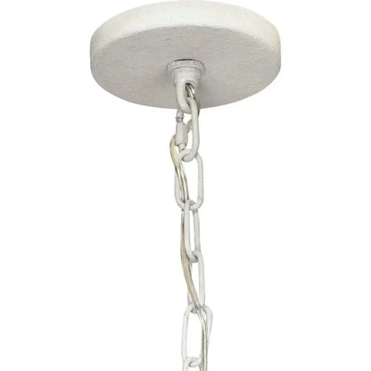 Coastal Style White Gesso Mid - Century Park Chandelier - LOOMLAN - Jamie Young - Chandeliers
