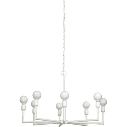 Coastal Style White Gesso Mid - Century Park Chandelier - LOOMLAN - Jamie Young - Chandeliers