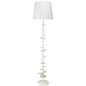 Coastal Style White Gesso Petals Floor Lamp-Floor Lamps-Jamie Young-LOOMLAN