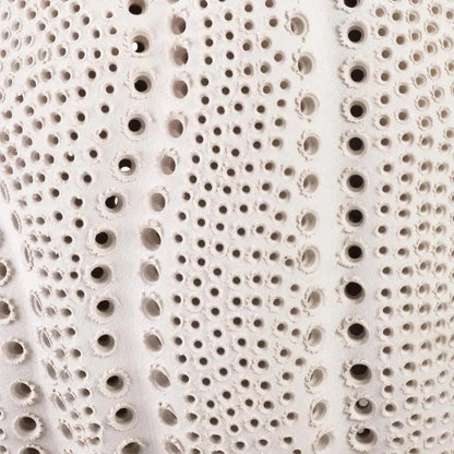 Coastal Style White Porcelain Lunar Sphere - LOOMLAN - Jamie Young - Statues & Sculptures