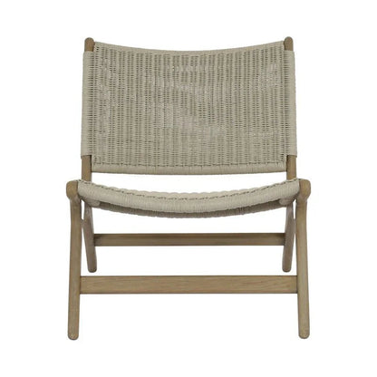 Coastal Teak Outdoor Accent Chair-Outdoor Accent Chairs-Sunset West-LOOMLAN
