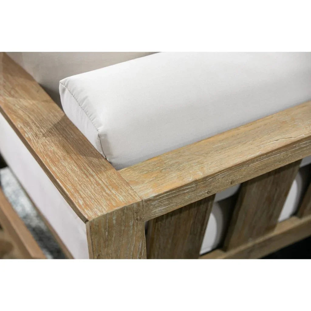 Coastal Teak Sunbrella Outdoor Couch - LOOMLAN - Sunset West - Outdoor Sofas & Loveseats