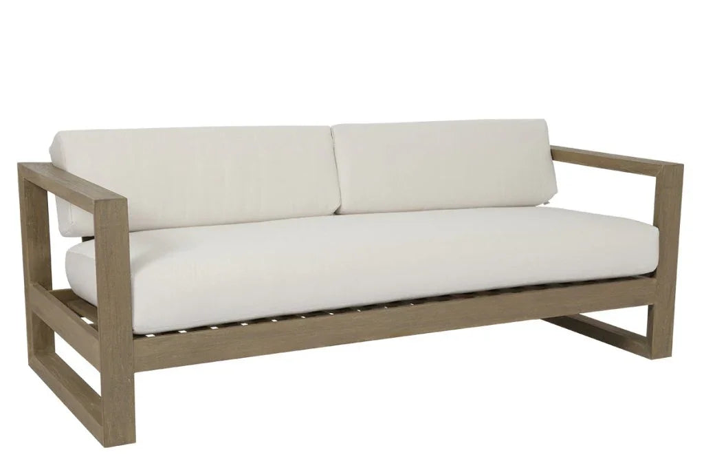Coastal Teak Sunbrella Outdoor Couch - LOOMLAN - Sunset West - Outdoor Sofas & Loveseats