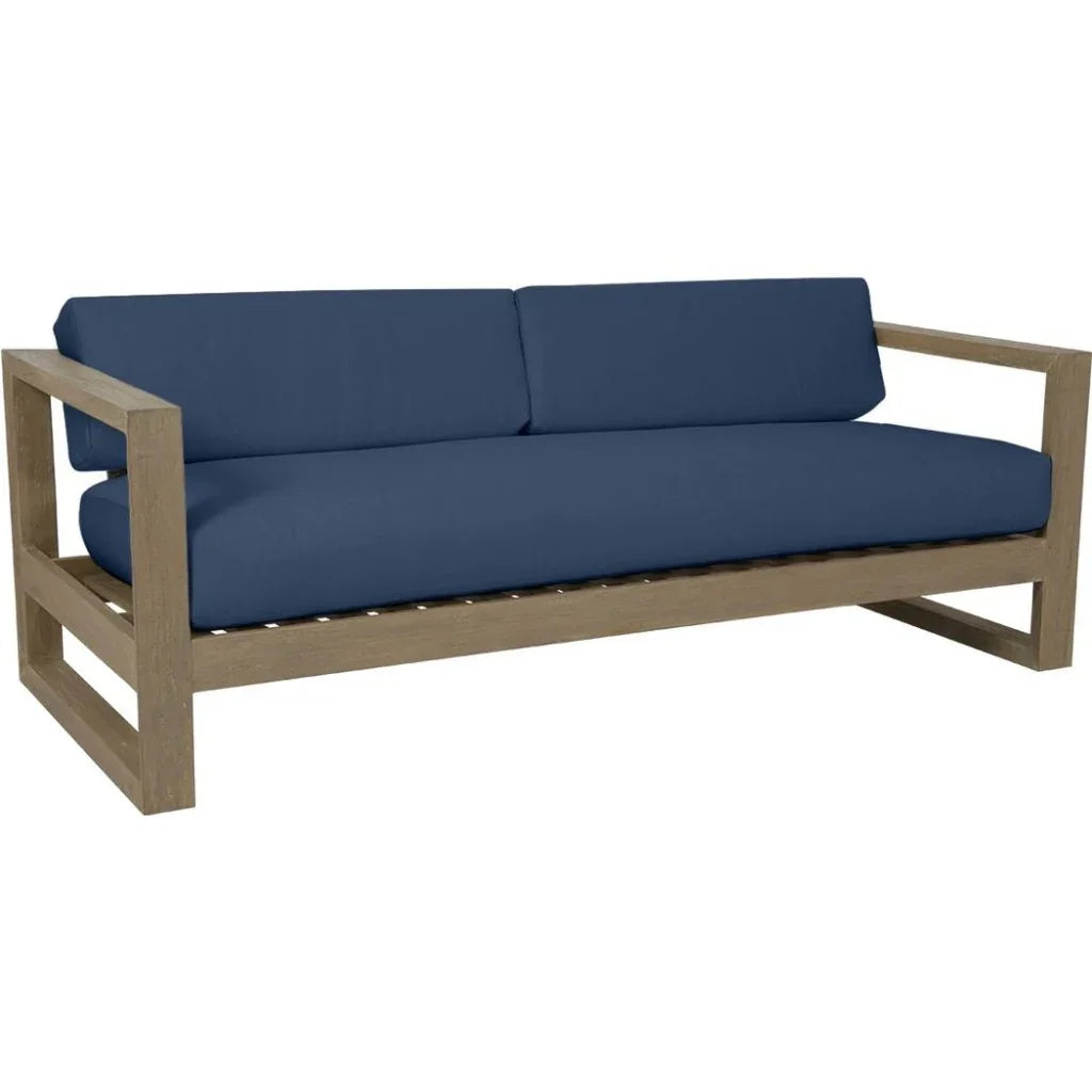 Coastal Teak Sunbrella Outdoor Couch - LOOMLAN - Sunset West - Outdoor Sofas & Loveseats
