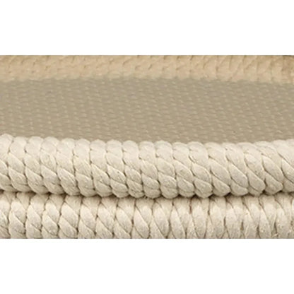 Coastal White Rope Mid Century Side Table Storage - LOOMLAN - Jamie Young - Side Tables